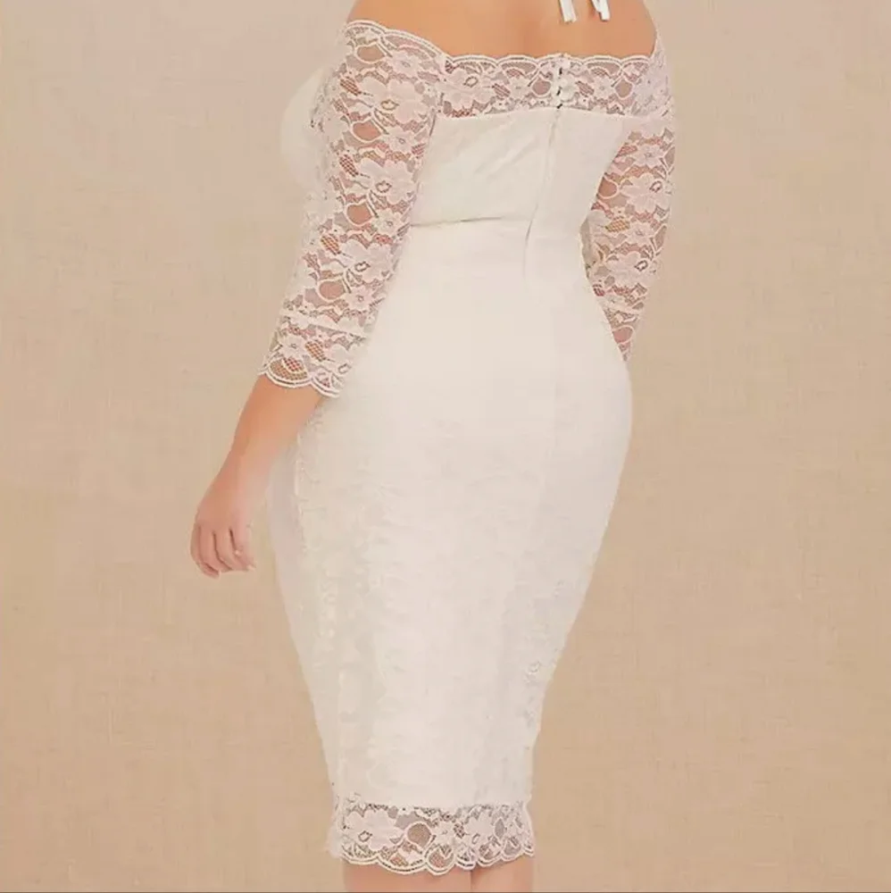 Bodycon White Dress Torrid - Picture 4 of 13